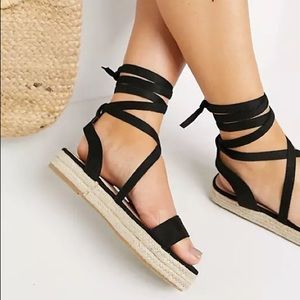 ASOS Tie Leg Espadrille Sandals